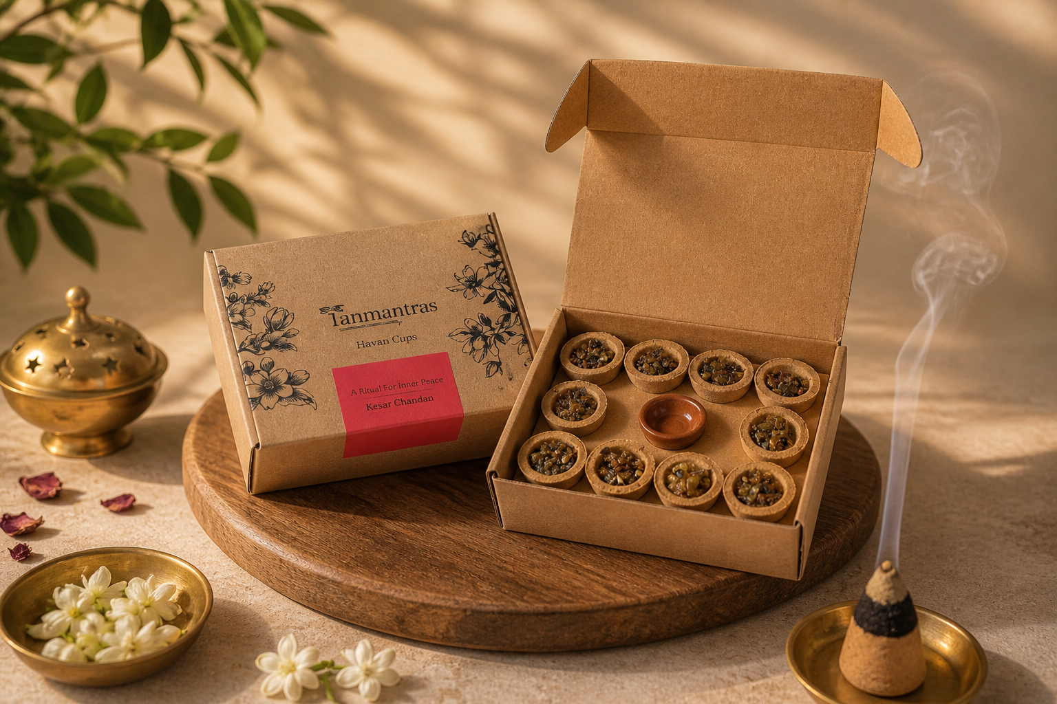 Rose Amber Havan Cups