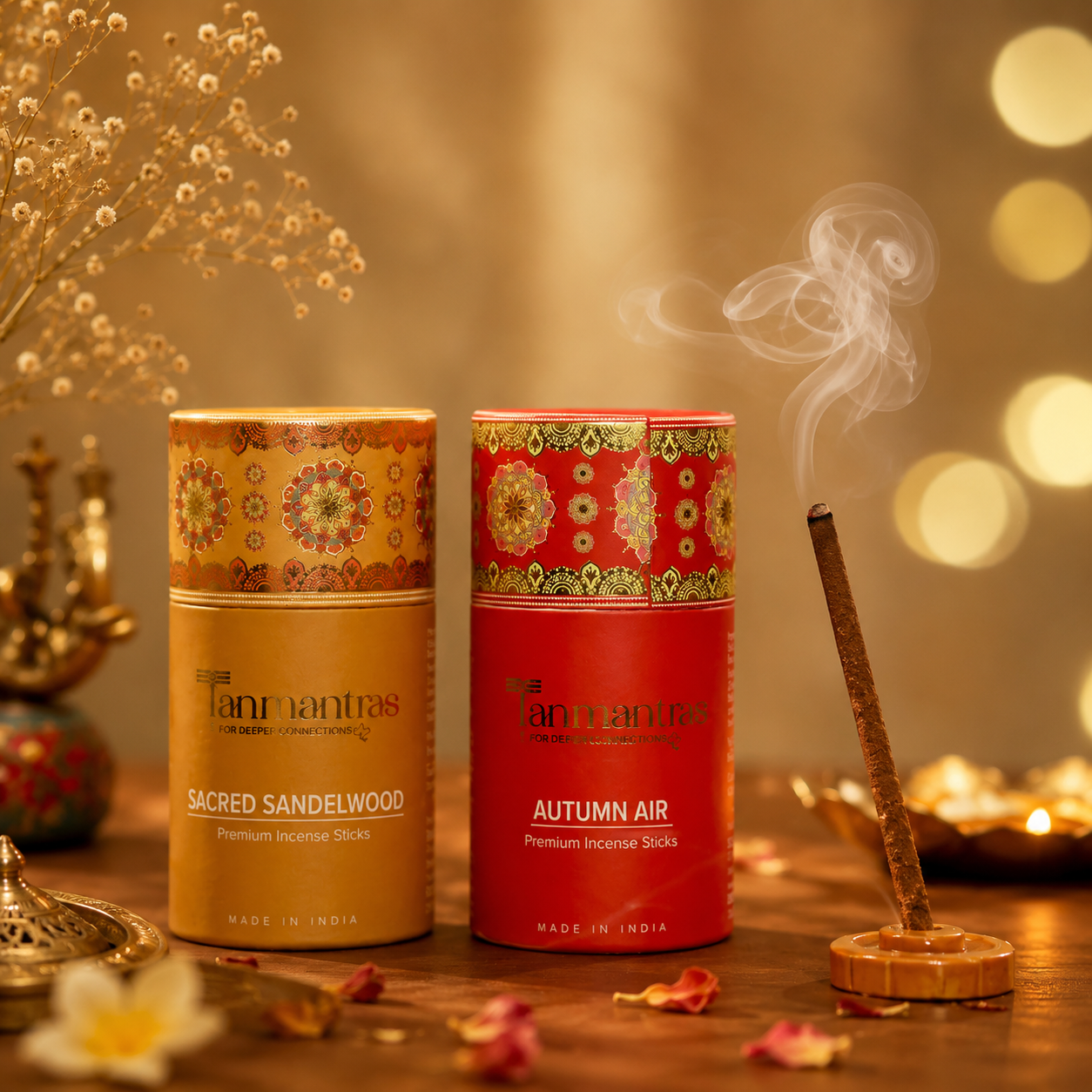 The Exclusive Combo: Sacred Sandalwood & Autumn Air Dhoop Sticks