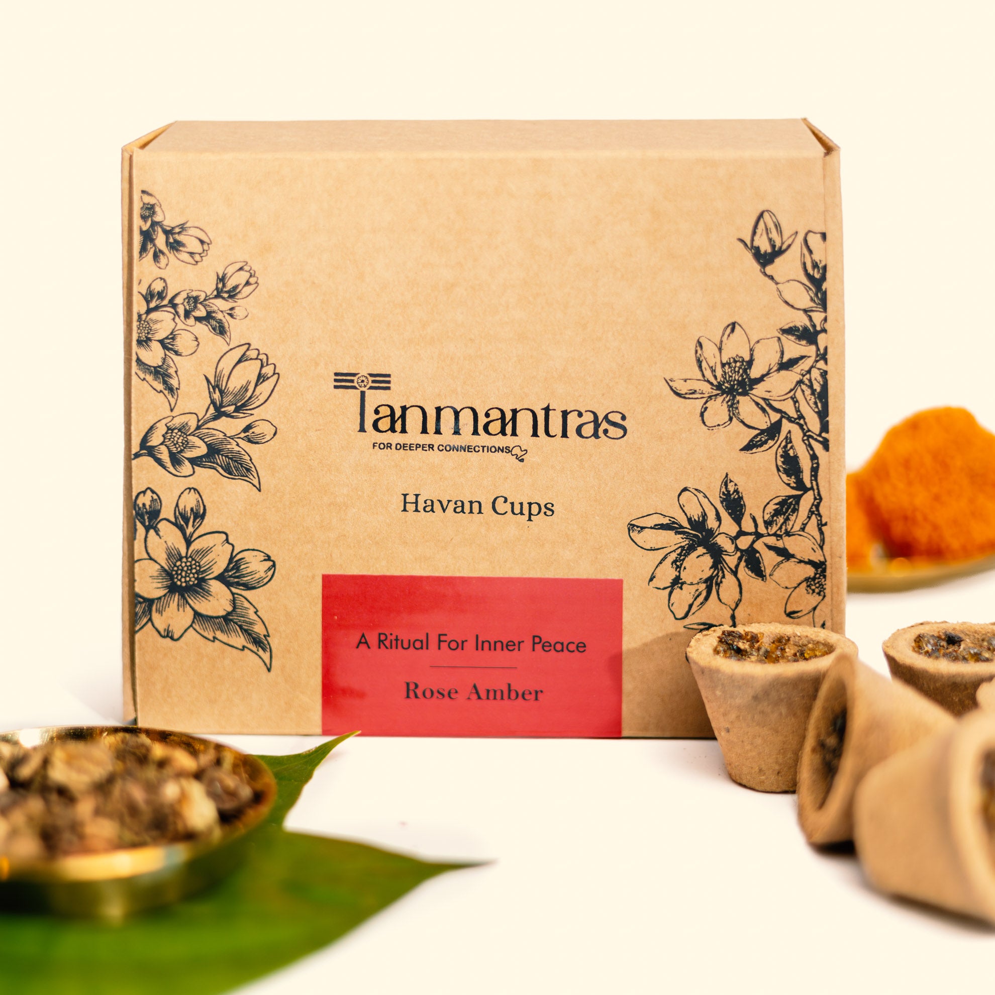 Rose Amber Havan Cups