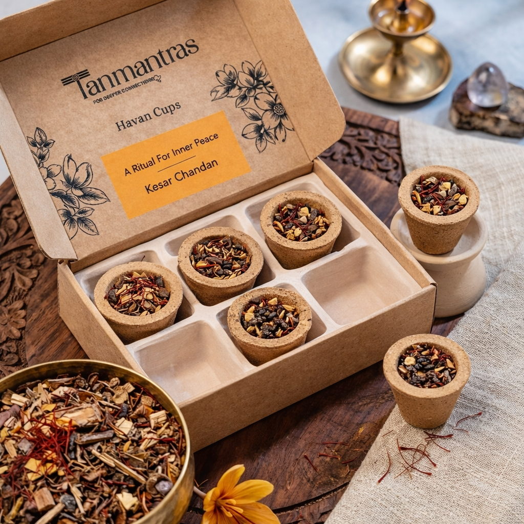 Kesar Chandan Havan Cups for Puja