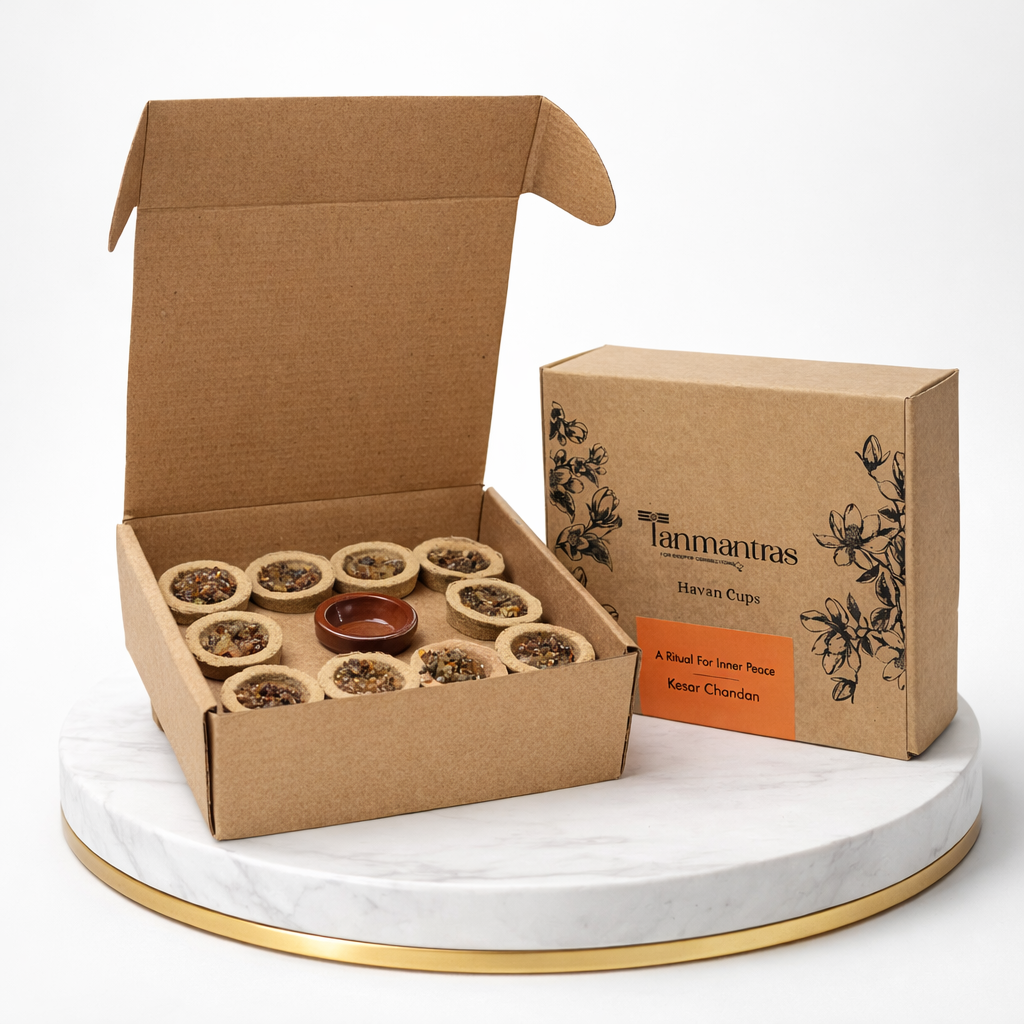 Kesar Chandan Havan Cups for Puja