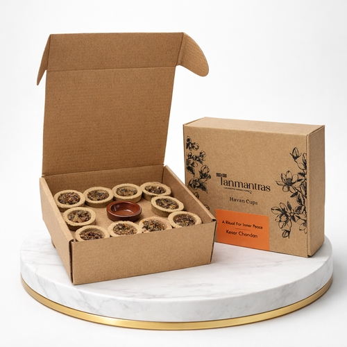 Kesar Chandan Havan Cups for Puja