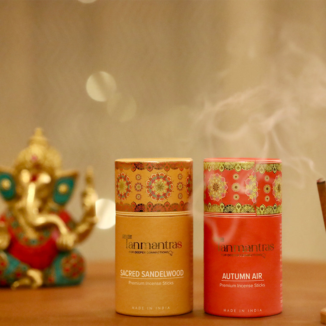 The Exclusive Combo: Sacred Sandalwood & Autumn Air Dhoop Sticks