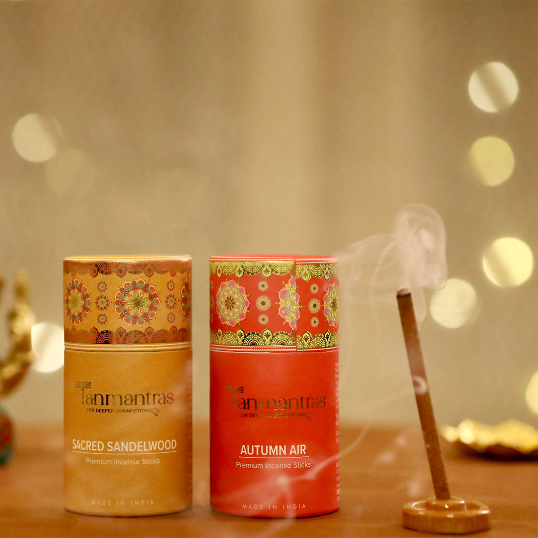 The Exclusive Combo: Sacred Sandalwood & Autumn Air Dhoop Sticks
