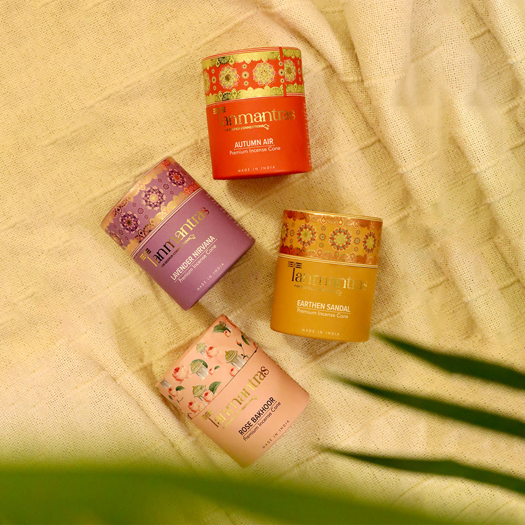 The Fragrant Oasis Combo: Lavender Nirvana, Earthen Sandalwood, Autumn Air & Rose Bakhoor