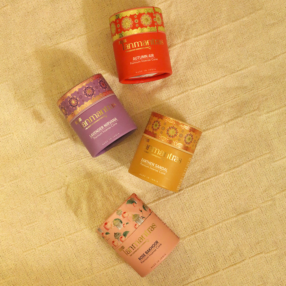 The Fragrant Oasis Combo: Lavender Nirvana, Earthen Sandalwood, Autumn Air & Rose Bakhoor