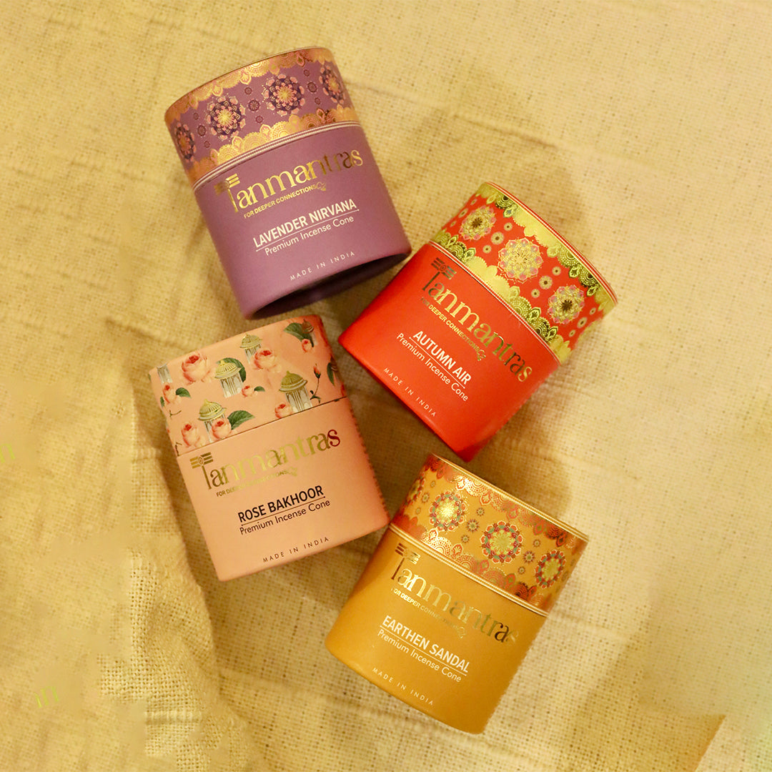 The Fragrant Oasis Combo: Lavender Nirvana, Earthen Sandalwood, Autumn Air & Rose Bakhoor