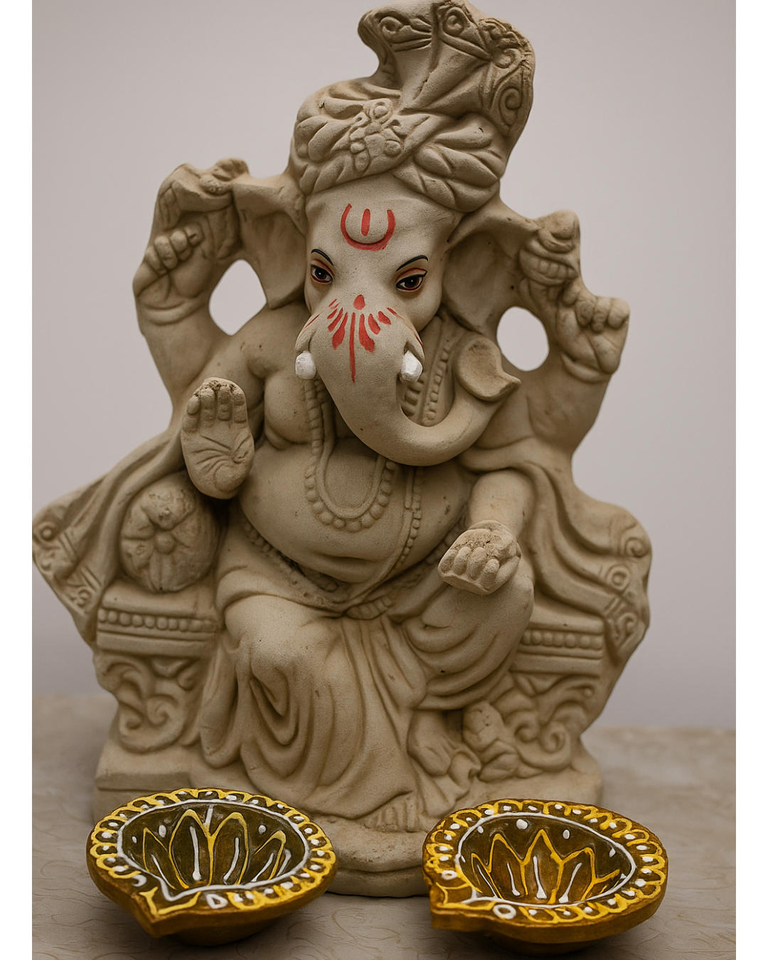 10-Inch Eco-Friendly Ganesha Idol Online for Ganesh Chaturthi ( Option-1)