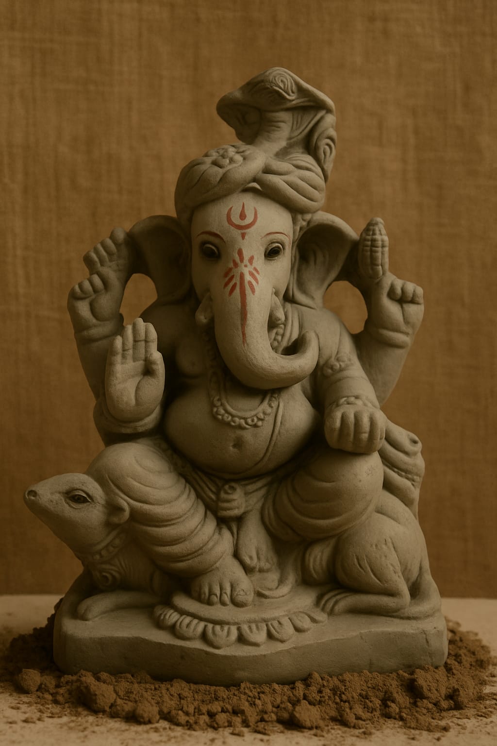 10-Inch Eco-Friendly Ganesha Idol Online for Ganesh Chaturthi ( Option-3)